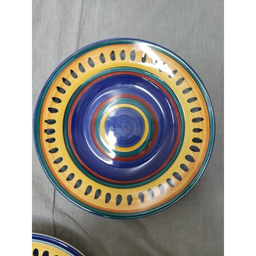 Pier 1 ITALIAN SWIRL Rimmed 9-1/2